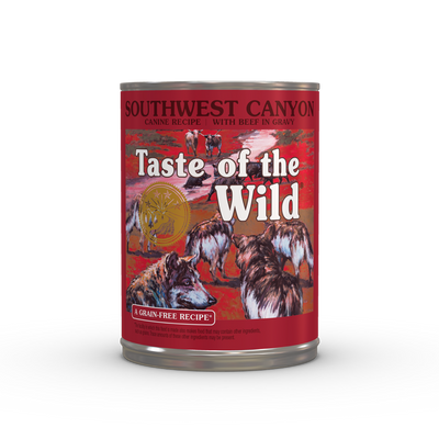 Taste of the Wild Southwest Canyon Wet Dog Food with with Beef in Gravy