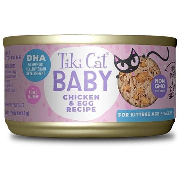 Tiki Cat Baby Wet Cat Food - Chicken & Egg
