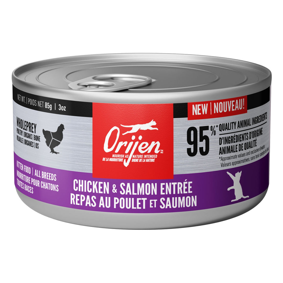 ORIJEN Chicken & Salmon Kitten Entree Wet Cat Food